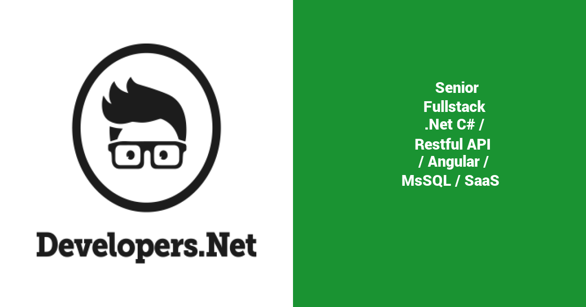 Empleo de Senior Fullstack .Net C# / Restful API / Angular / MsSQL ...